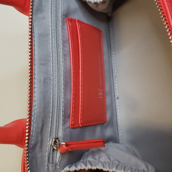 I.N.C. International concepts red crossbody bag with silver studs - Picture 4 of 10